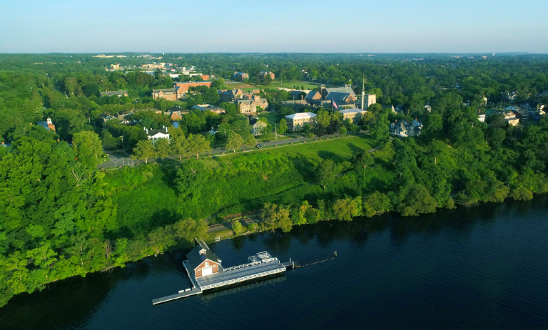 Aerial view of HWS campus